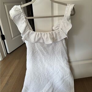 Lilly Pulitzer White Textured Mini Dress